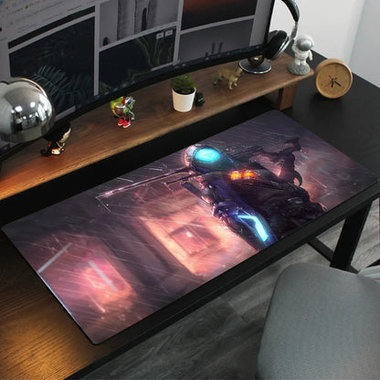 Ana Shrike Overwatch Mauspad Schreibtischmatte mit Polsterung Gaming-Zubehör Prime Gaming XXL Tastaturunterlage Polstermatte