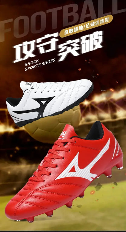 Scarpe da calcio con pulsanti principali e tacchetti lunghi spezzati - Scarpe da calcio per sport all'aperto
