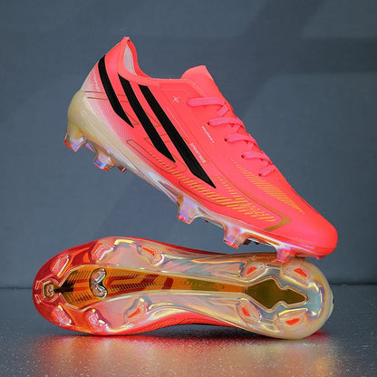 Chaussures de football pour adultes, économiques, en tissu mélange de polyuréthane, avec crampons en caoutchouc résistants et antidérapants, idéales pour les amateurs et les passionnés de football.