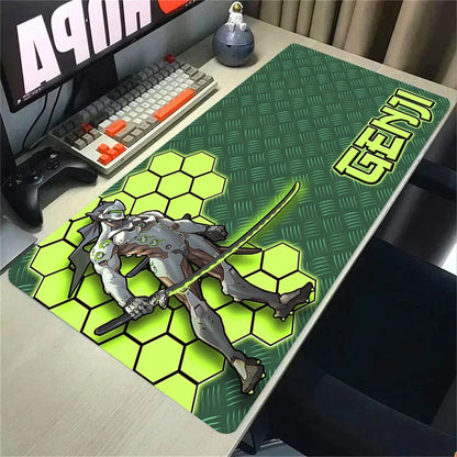 Overwatch 2 Gaming Accessories Mouse Pad Gamer Cabinet Pc Big Desk Mat Computer Keyboard Desks Xxl Mousepad Anime Large Mausepad
