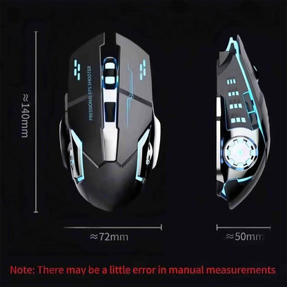 Bluetooth Mouse Gaming Computer Rechargeable Wireless Mouse USB Mechanical E-Sports Backlight PC Gamer Mouse for Computer