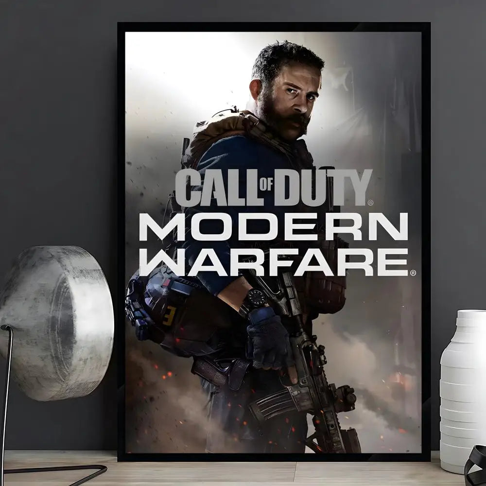 game Call of Duty Poster Posters Anime Room Decor Decoration Movie Backpack Wall Interior Music Wall Art