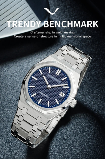 2026 New Specht & Söhne 38mm Quartz Wristwatch For Men Luminous Sapphire Crystal Ultrathin Stainless Steel Watch 50M Waterproof