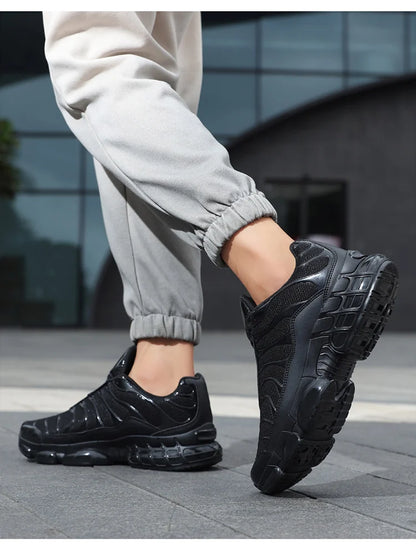 Men's Cushion Sports Shoes Lightweight Breathable Running Shoes Gym Workout Training Walking Comfortable Shock Absorption