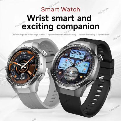 2025 GPS Smartwatch for Men  HD AMOLED Display, Bluetooth Calling, Heart Rate Monitor, GPS Motion Tracking & Waterproof Design