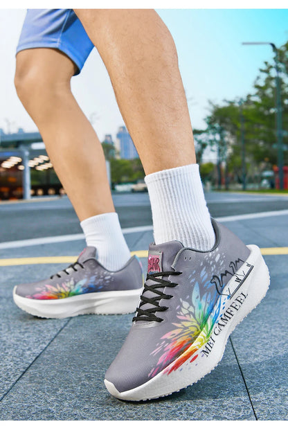 Scarpe da running 2026 con nuovo motivo Eagle, piastra in carbonio, scarpe sportive da maratona ultraleggere, traspiranti e ammortizzate per allenamento di corsa