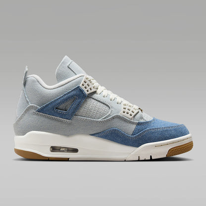 Nike Original JORDAN Damen-Basketballschuhe aus Denim mit Luftpolster-Stoßdämpfung, mittelhoher Schaft, IB6716-100