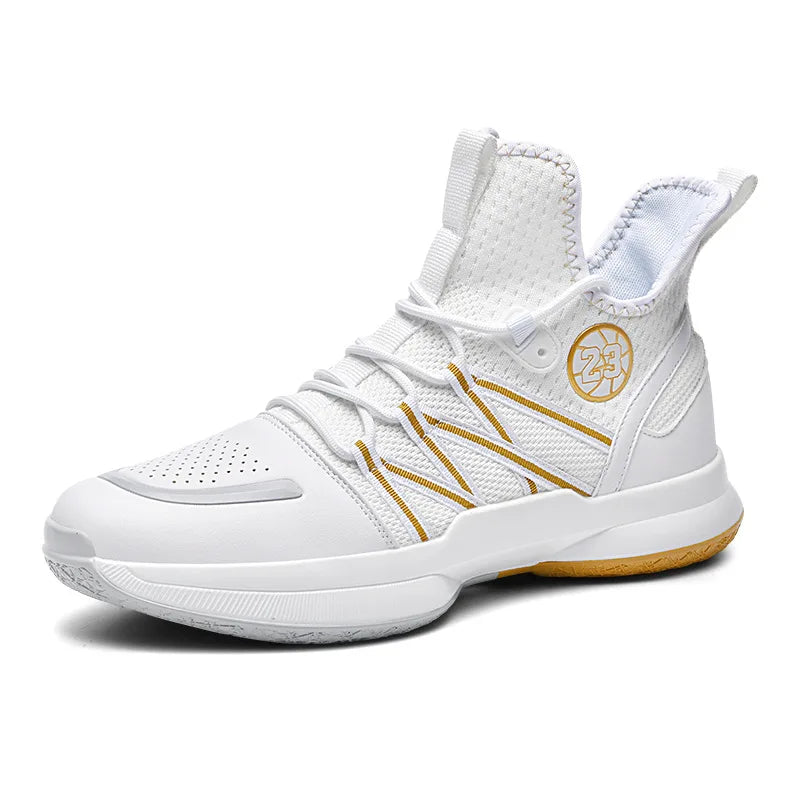 2024 New Dragon B Style Orange Men's Basketball Shoes Size 38-44 Air Cushioning Sport Sneakers Mesh Breathable Training Shoes