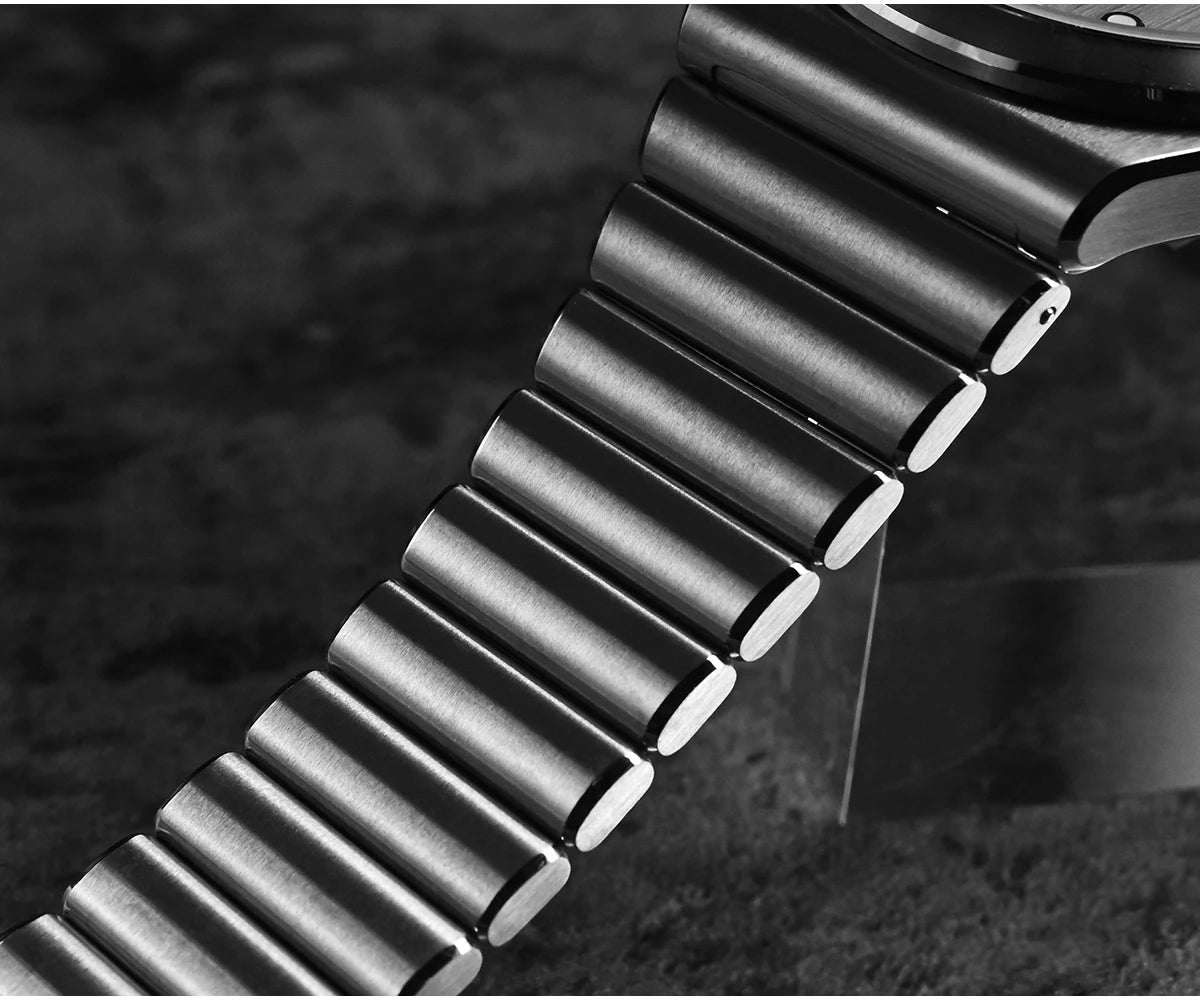 San Martin 40mm Men Sports Watch SS Brushed Dial Integrated Bracelet Miyota 90S5 Original Design Automatic Mechanical SN0149
