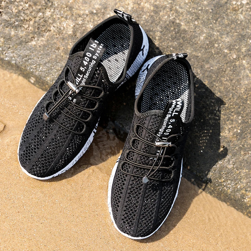 Men and Women Aqua Shoes, Wading Water Upstream Outdoor Sports Beach Sneakers, Canyoning Camping Amphibious River Tracing Creek