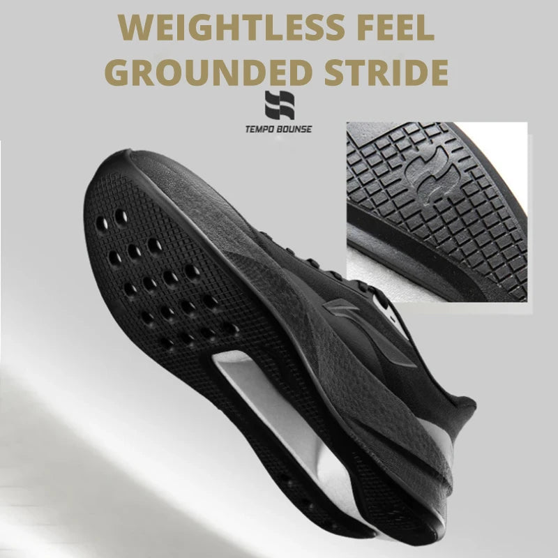 Li-Ning moški tekaški copati CHAOYING Cushion BOOM – lahki, prožni, TEMPO BOUNSE, mehki, udobni športni copati LiNing ARBW007