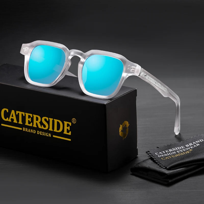 CATERSIDE Classic Square Sunglasses Men Core Insert Temple Luxury Brand Sun Glasses Women Travel Beach Party Festival Gifts