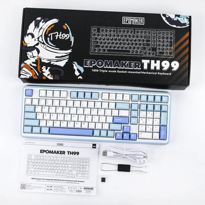 EPOMAKER TH99/TH99 Plus 96% QWERTY ANSI Wired/Bluetooth 5.0/2.4GHz Wireless Hot-Swap Gasket Mechanical Keyboard with Numpad