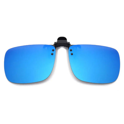 KLASSNUM Men Polarized Sunglasses Clip Can Be Flipped Up Myopia Glasses Clip Anti-UV400 Night Driving Fishing Glasses Accessory