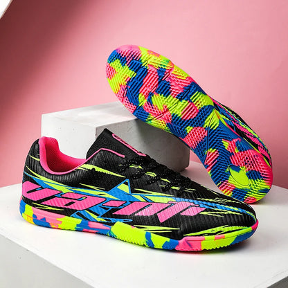 Nouvelles chaussures de football pour hommes, baskets de match, chaussures de soccer antidérapantes, chaussures de sport pour terrain gazonné, chaussures d'entraînement professionnelles, ultra-légères, unisexes.