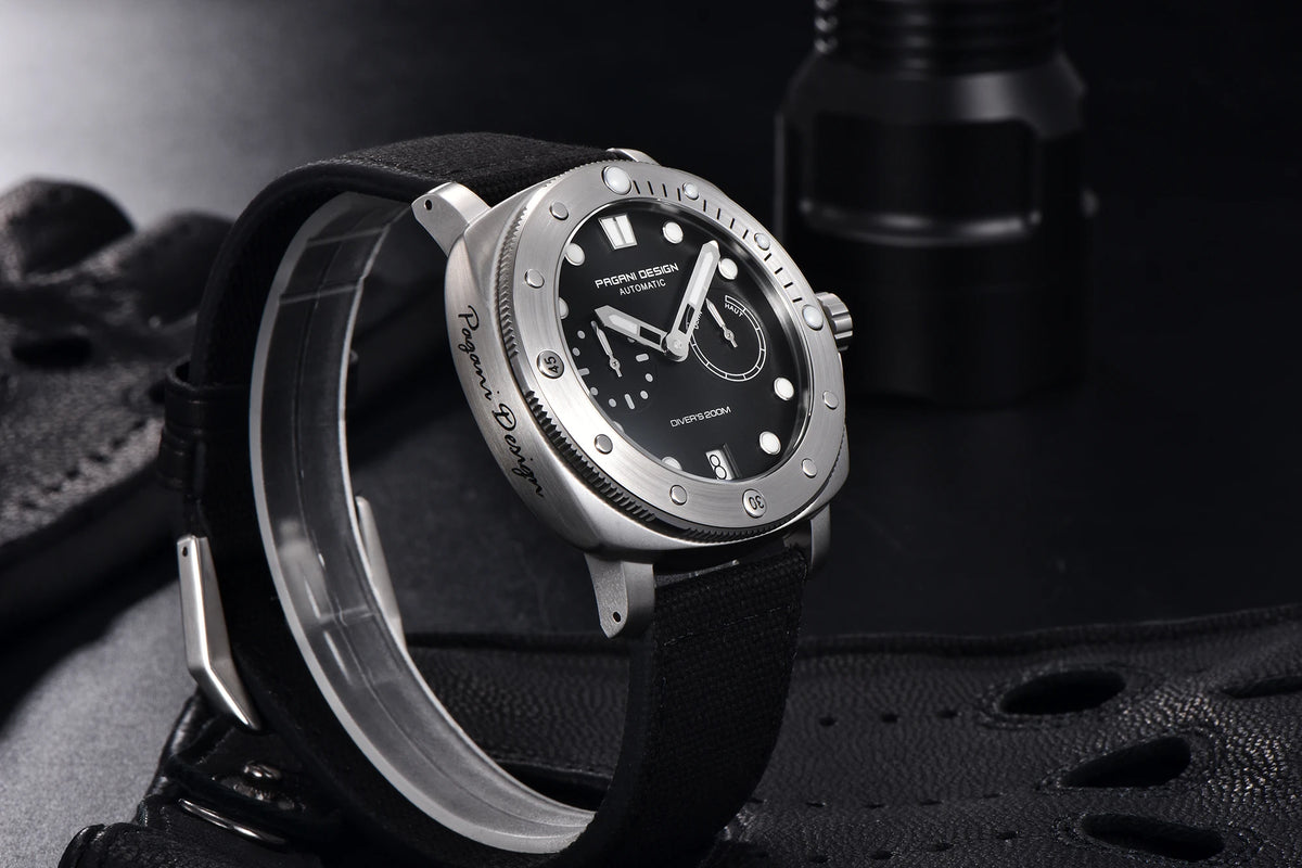 PAGANI DESIGN Men's Watches New Diver Automatic Mechanical Watch Sapphire Stainless Steel Sport 20 Bar Clock