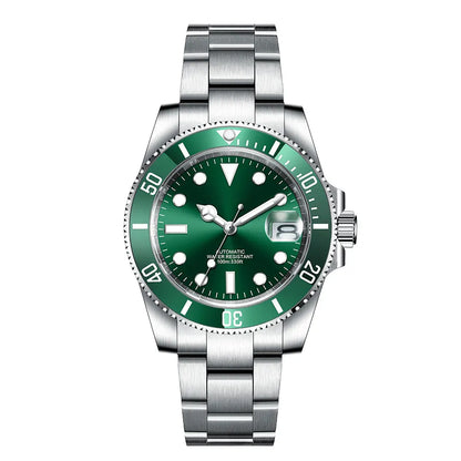 Corgeut 40mm  Luxury Business NH35 Men's automatic mechanical Diving Watch, ceramic bezel, sapphire crystal, 100m waterproof.