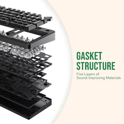 Teclado Mecânico Gaming E-sports AULA F99 Pro Três Modos RGB Hot Swappable 96% PBT Personalizado Sem Fios com Botão Medi