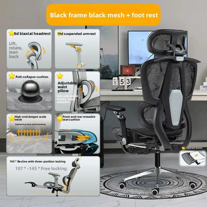 Portable Minimalist Ergonomic Chair 10D Armrest Computer Chair Office Chair Study Chair Gaming Chair Gravity Sturdy and Durable