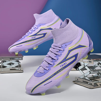 Men's Football Shoes, Anti-Slip Boots, AG/FG Spikes, Professional Training Shoes, Breathable Football Shoes