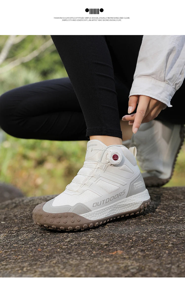 CAMSSOO Hiking Shoes Men Snow boots Outdoor Sports Climbing Shoes women Trekking Sneakers ankle boots hunting shoes travel boots