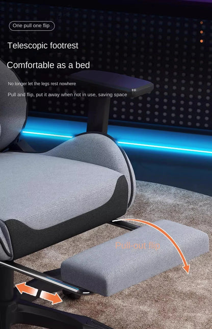 S6 Ergonomic Gaming Chair with Adjustable Backrest, Comfortable Computer Chair, Swivel Lift Chair with Armrests for Gaming & Office