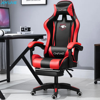 Joylive WCG High-quality Leather Computer Gaming Chair Cafe Racing Chair for Office and Game Room