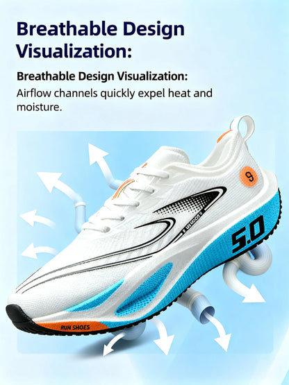 Unisex 2025 Full Carbon Plate Running Shoes Professional Marathon Racing Lightweight Bounce Cushion Breathable Sports Sneakers