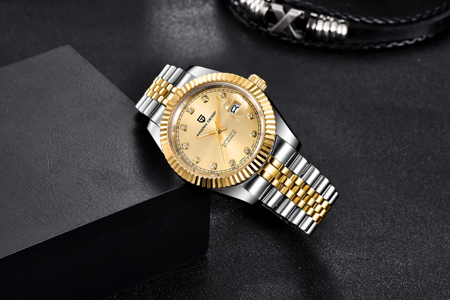 Relógios PAGANI DESIGN 2026 Novos, de Luxo, em Dourado e Prateado, Relógios Mecânicos para Homem, em Aço Inoxidável, com Vidro de Safira e Movimento Automático