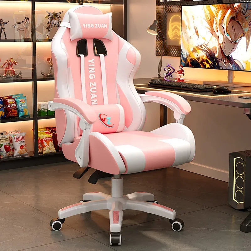 AOLIVIYA Modern Light Ergonomic Gaming Computer Chair Reclining For College Students Men Dormitory Home Office Study Room Seat
