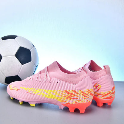 Nouvelles chaussures de football professionnelles pour hommes, chaussures de football antidérapantes, unisexes, respirantes, chaussures de futsal, nouvelles chaussures à crampons, livraison directe, ultralégères