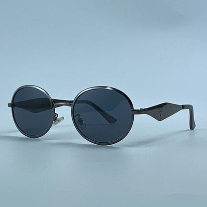 Metal Frame Round Punk Photochromic Sunglasses Women 2026 Luxury Brand Designer Steampunk Oval Sun Glasses Outdoor Eyewear Shade