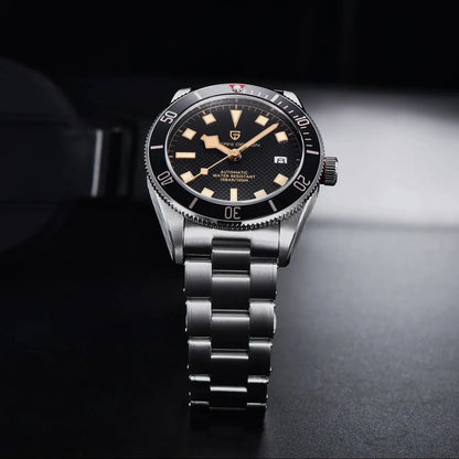 PAGANI DESIGN BB58 Steel Men's Mechanical Wrist Watches Luxury Automatic Watch For Men AR Sapphire Mirror Sport Waterproof Watch