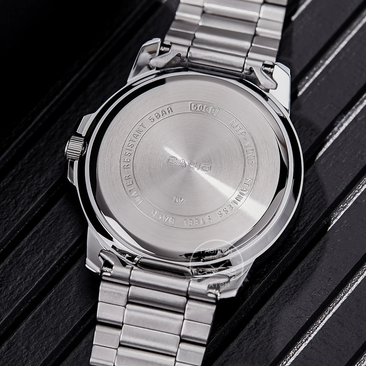 Casio Watch For Men Stainless Steel Bracelet Business styles  relogio masculino MTP-VD01D