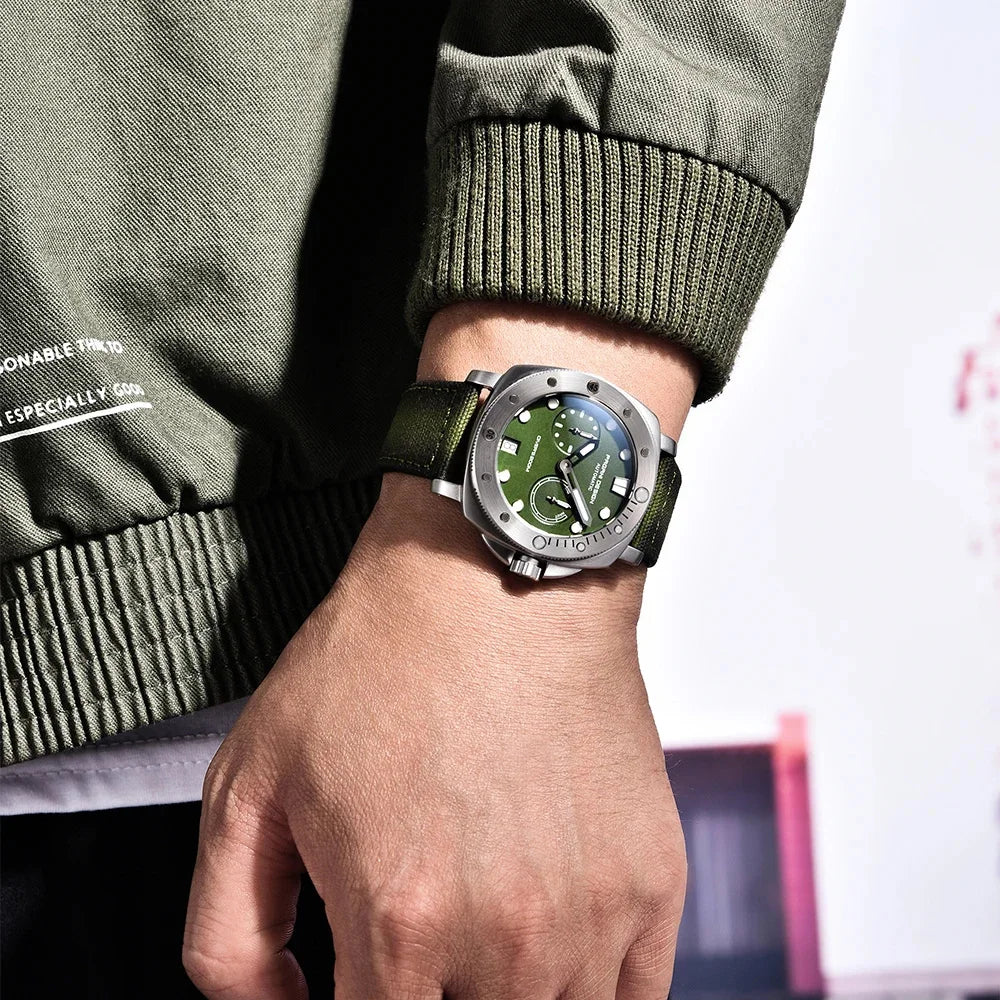 PAGANI DESIGN Men's Mechanical Watch Luxury Sapphire Glass Luminous Automatic Watch 200M Waterproof Stainless Steel Watch
