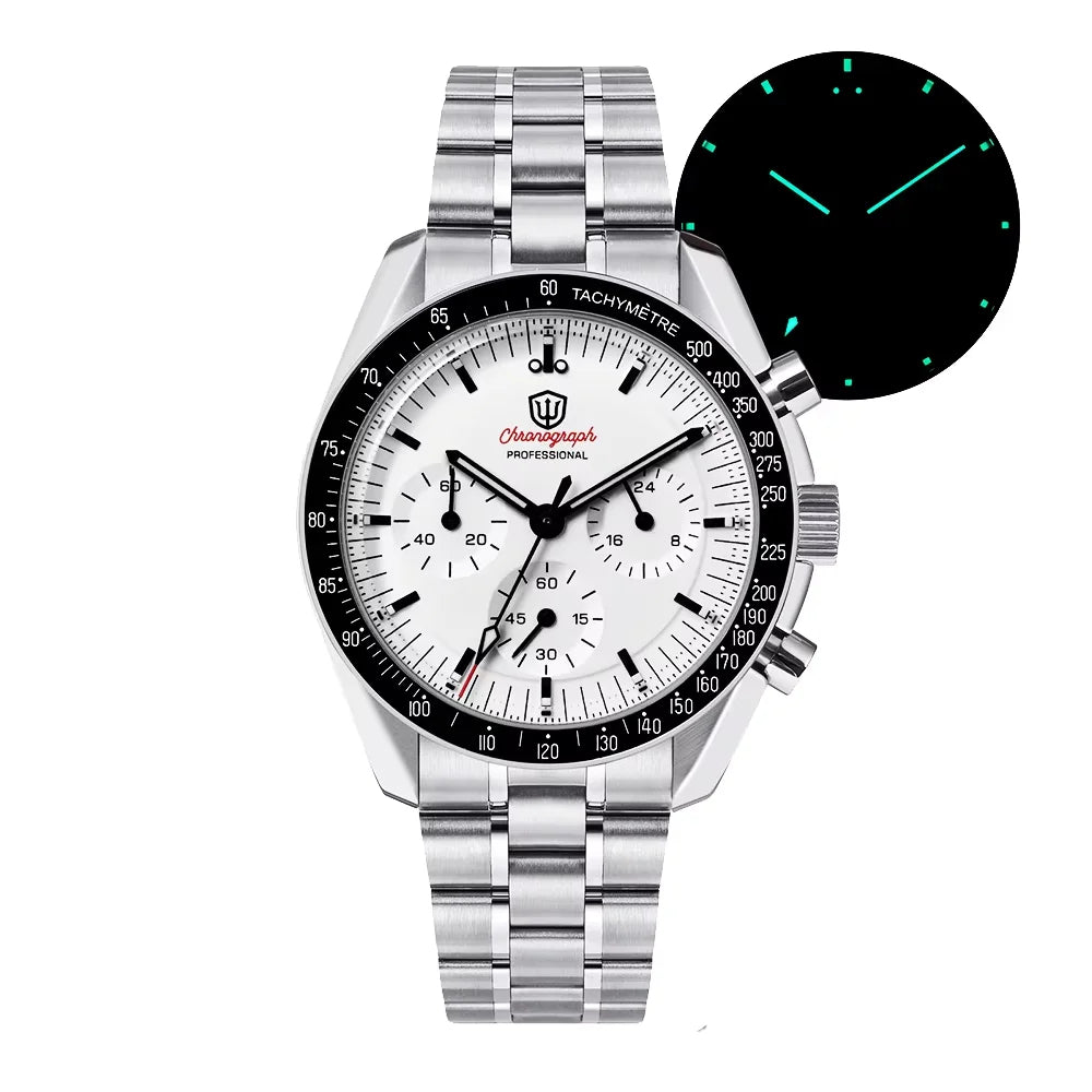 Watchdives New Wd1863 Quartz Men's Watch VK63 Chronograph Bubble Sapphire Waterproof 39Mm Steel Top Brand Luxury Business Watch