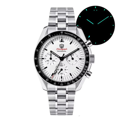 Watchdives New Wd1863 Quartz Men's Watch VK63 Chronograph Bubble Sapphire Waterproof 39Mm Steel Top Brand Luxury Business Watch