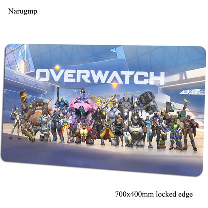 Podloga za miš Overwatch 700x400x3mm, gaming podloga za miš, anime stil, za ured i prijenosno računalo, podloga za stol, poklon za dječaka, podloga za PC gamere