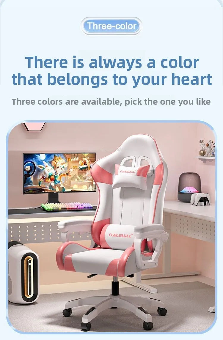 Ergonomic Gaming Chair Racing Style Computer Chair with Adjustable Armrests, Reclining Office Chair, E-Sports Chair for Home & Office