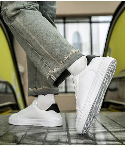 Pantofi bărbați din piele PU, adidași, pantofi casual la modă, pantofi de timp liber pentru bărbați, încălțăminte bărbați, pantofi vulcanizați, pantofi pentru cupluri, pantofi pentru femei