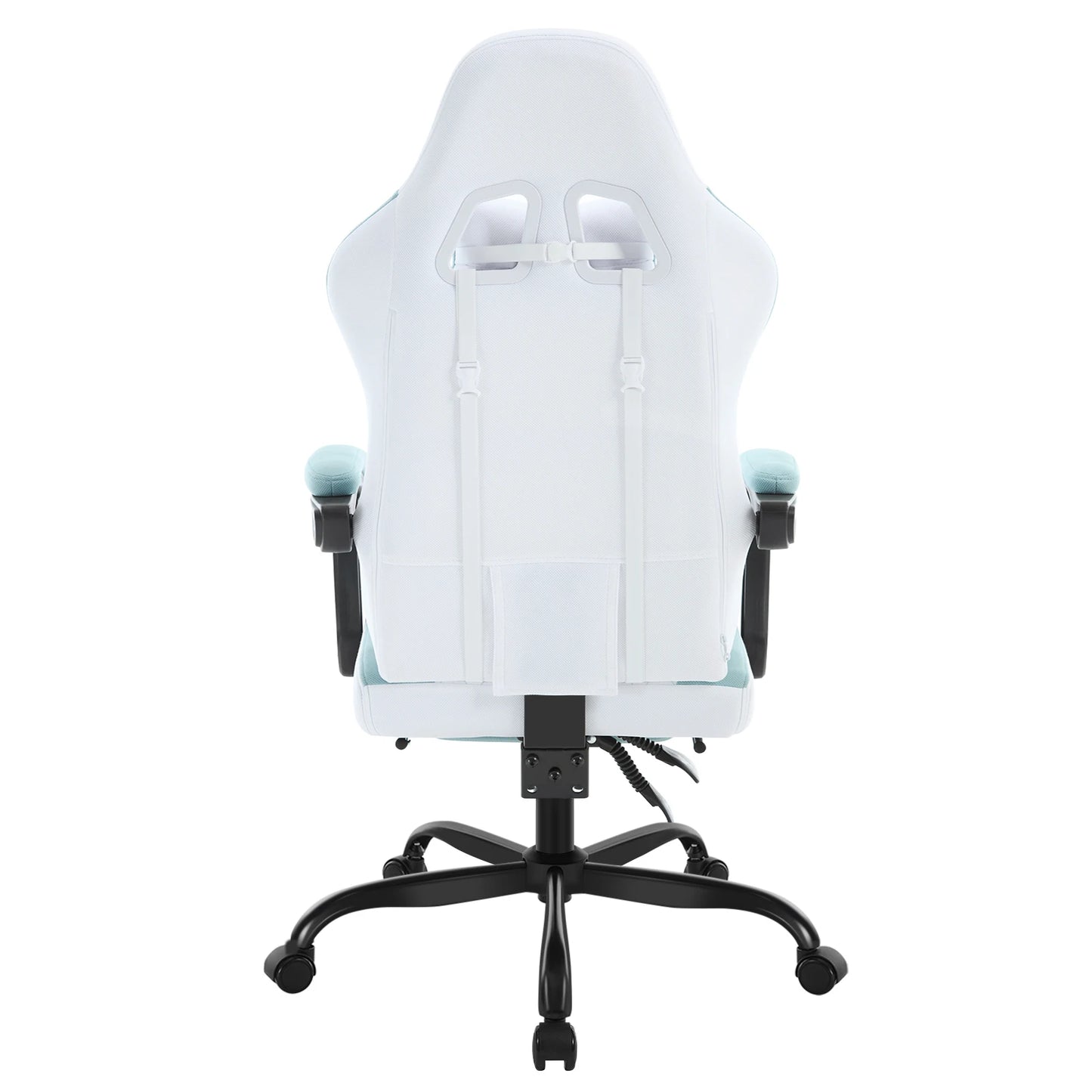 WOLTU Swivel Computer Chair with Massage Function Ergonomic Office Chair with Pillow & Footrest Height Adjustable Gaming Chair