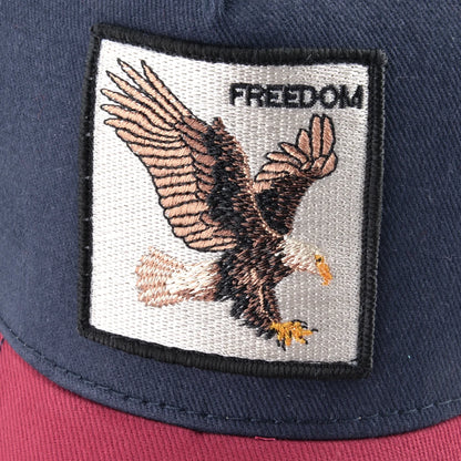 Gorras trucker de moda con parche bordado de cabra, snapback para las cuatro estaciones, gorra de béisbol para hombre y mujer con visera ajustable