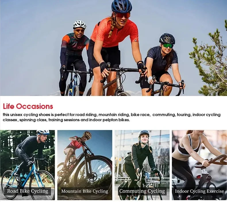 2025 Cycling Sports Shoes MTB and Cleats Men's Sports Speed Cycling Shoes Women's Mountain Racing Flat SPD Road Cycling Shoes