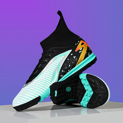 Chaussures de football pour hommes, crampons longs FG / crampons courts TF, antidérapantes, pour terrain naturel et synthétique, entraînement