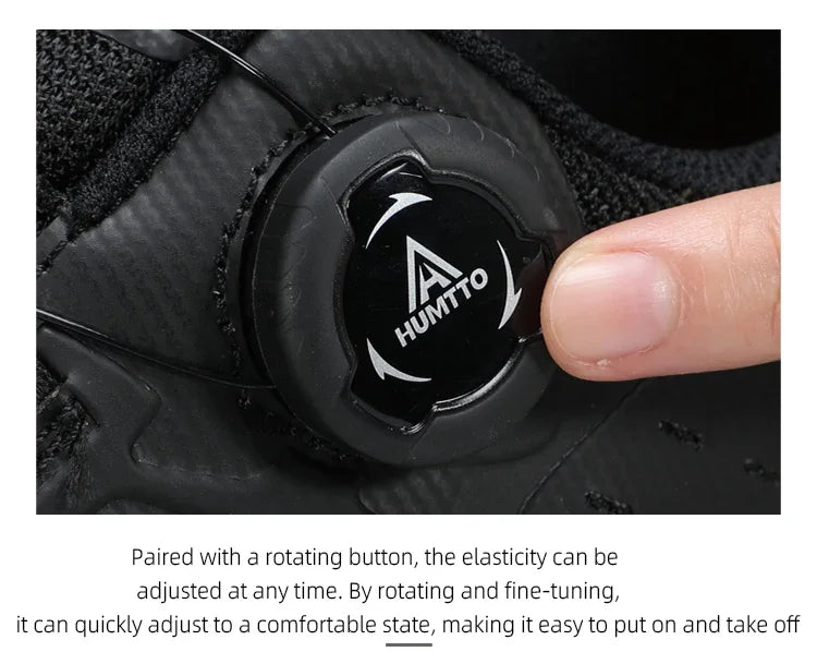 HUMTTO Breathable Trail Running Shoes for Men Black Men's Sports Shoes Cushioning Sneakers Man Luxury Designer Casual Trainers