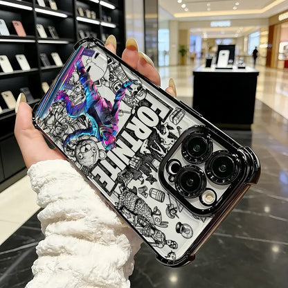 Popular Game FortniteS Plating Phone Case For iPhone 17 17e 16e 16 15 14 13 12 11 Pro Max X XR XSMax 7 8 Mini Air Plus Anti-Fall