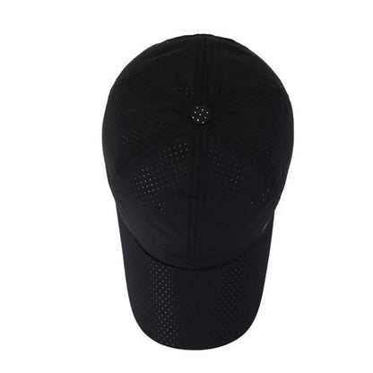 Boné de Corrida Sólido Fino de Secagem Rápida, Respirável, com Pala Tipo Bico de Pato, para Homem e Mulher, Proteção Solar de Verão, Pesca e Outdoor, Estilo Baseball