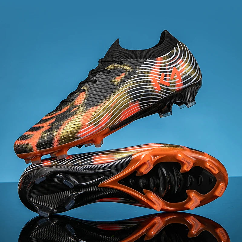 New Men Soccer Shoes Hot-selling Sneakers Grass Cleats High-quality Football Boots Non-Slip Boys Match Outdoor High-top Light