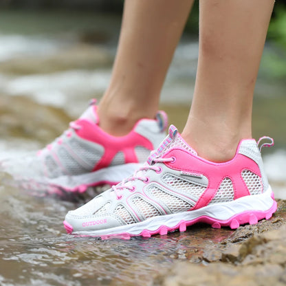 Primăvară-vară Bărbați Femei Adidași pentru activități în aer liber Pantofi de trekking și drumeții Pantofi sport pentru alergare pe traseu Tălpi groase Promoție Reducere