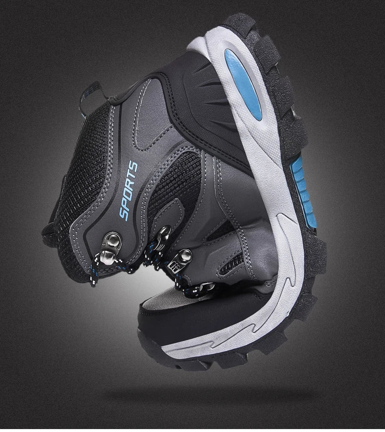 Botas de montaña impermeables para exterior, para hombre y mujer, para primavera y otoño, resistentes al desgaste, para deportes de montaña y caza.